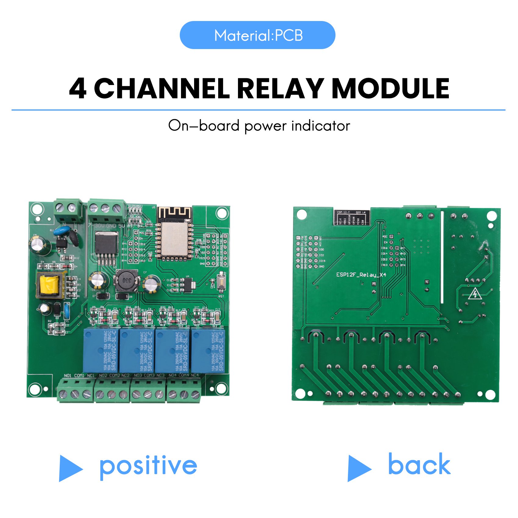 Esp8266 Relay Module - SCLS ESP8266 Wireless WIFI 4 Channel