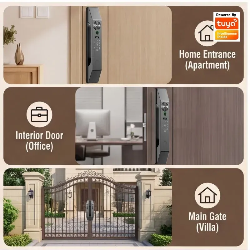 Multilingual Facial Recognitio - огляд і ціна Smart Door Lock Wifi