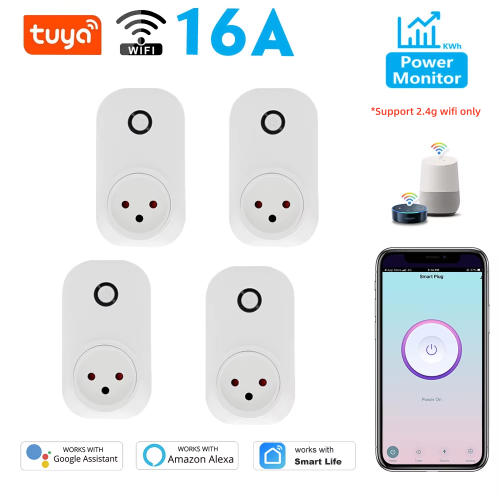 Tuya Smart Socket IsraeL Plug  - огляд і ціна Smart Light Switch Wifi