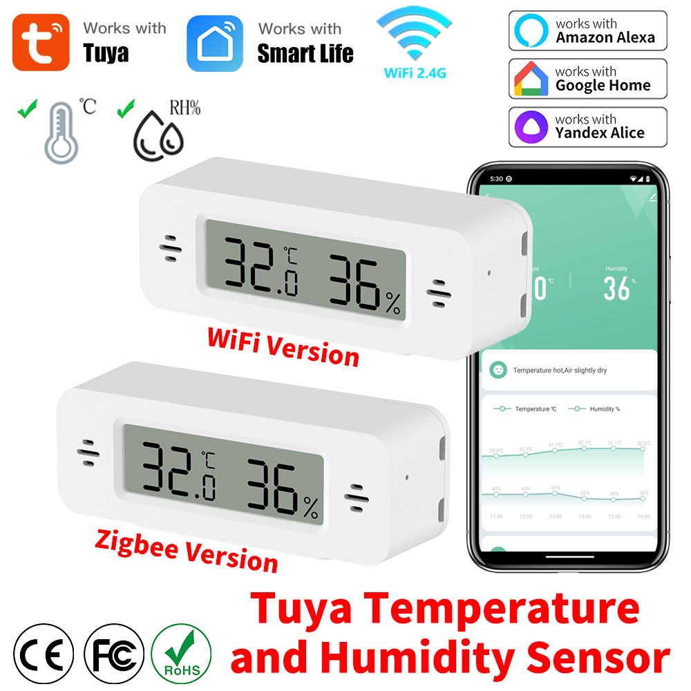 Tuya WiFi/Zigbee Temperature H - огляд і ціна Smart Home Automation Kit