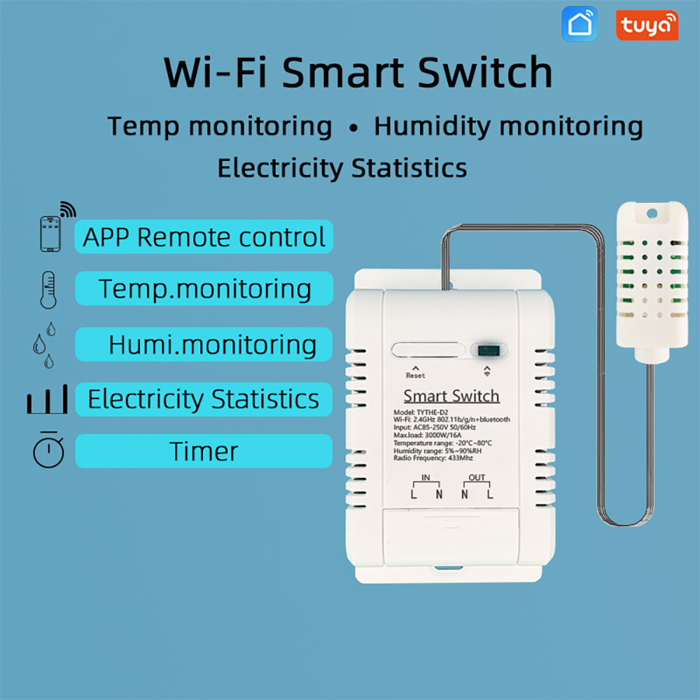 WiFi TH-16 Switch Tuya Wireles - огляд і ціна Wifi Thermostat
