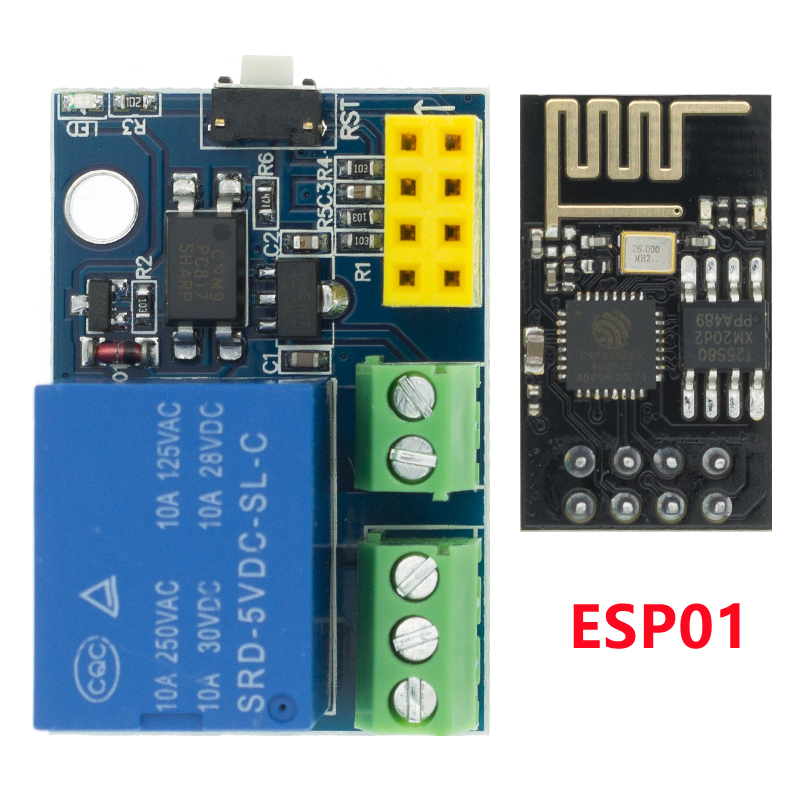 ESP8266 ESP-01 ESP-01S 5V WiFi - огляд і ціна Esp8266 Relay Module