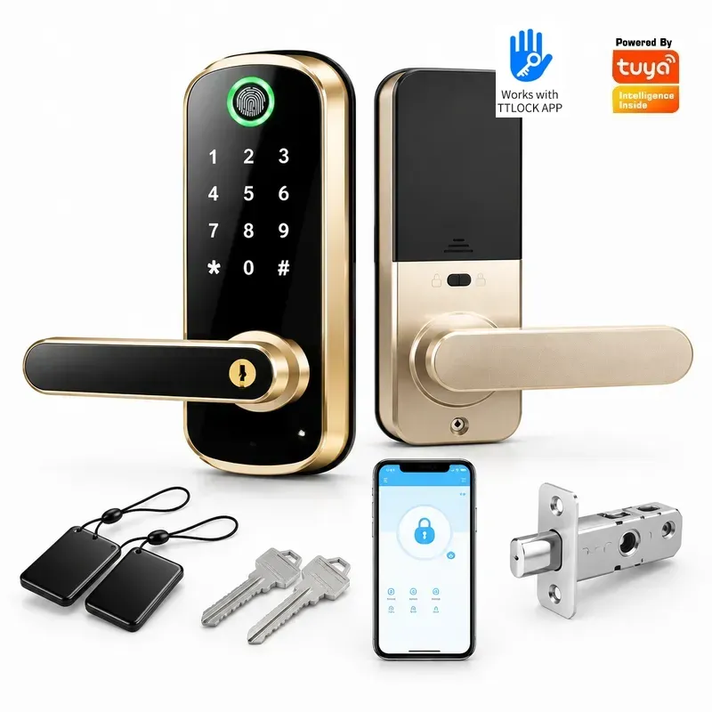 Single Tongue Password Fingerp - огляд і ціна Smart Door Lock Wifi