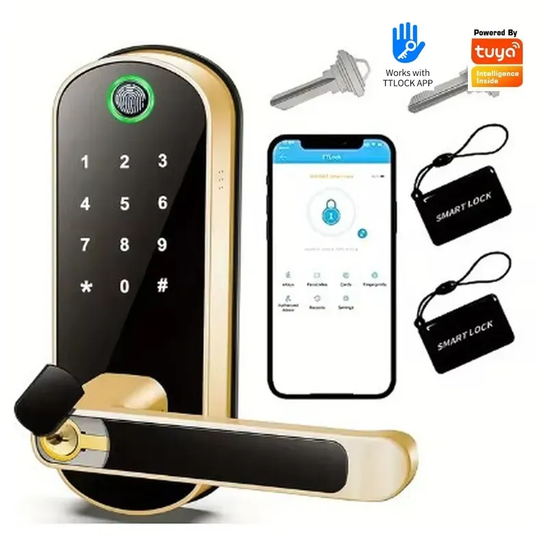 Single Tongue Password Fingerp - огляд і ціна Smart Door Lock Wifi